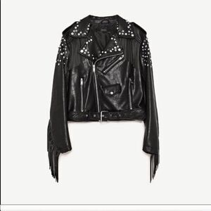 HOST PICK! ⛏️ Studded leather fridge Zara Jacket